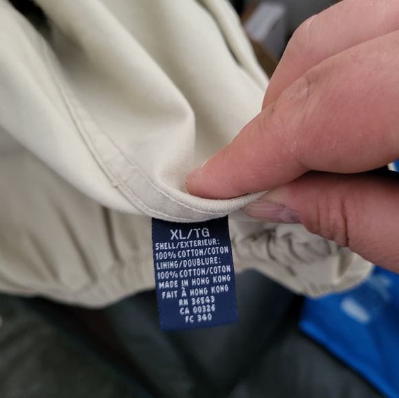 GANT U.S.A Bomber Jacket, The Windcheater, Beige, XL, Mens, Used, 100% Cotton - Picture 8 of 16